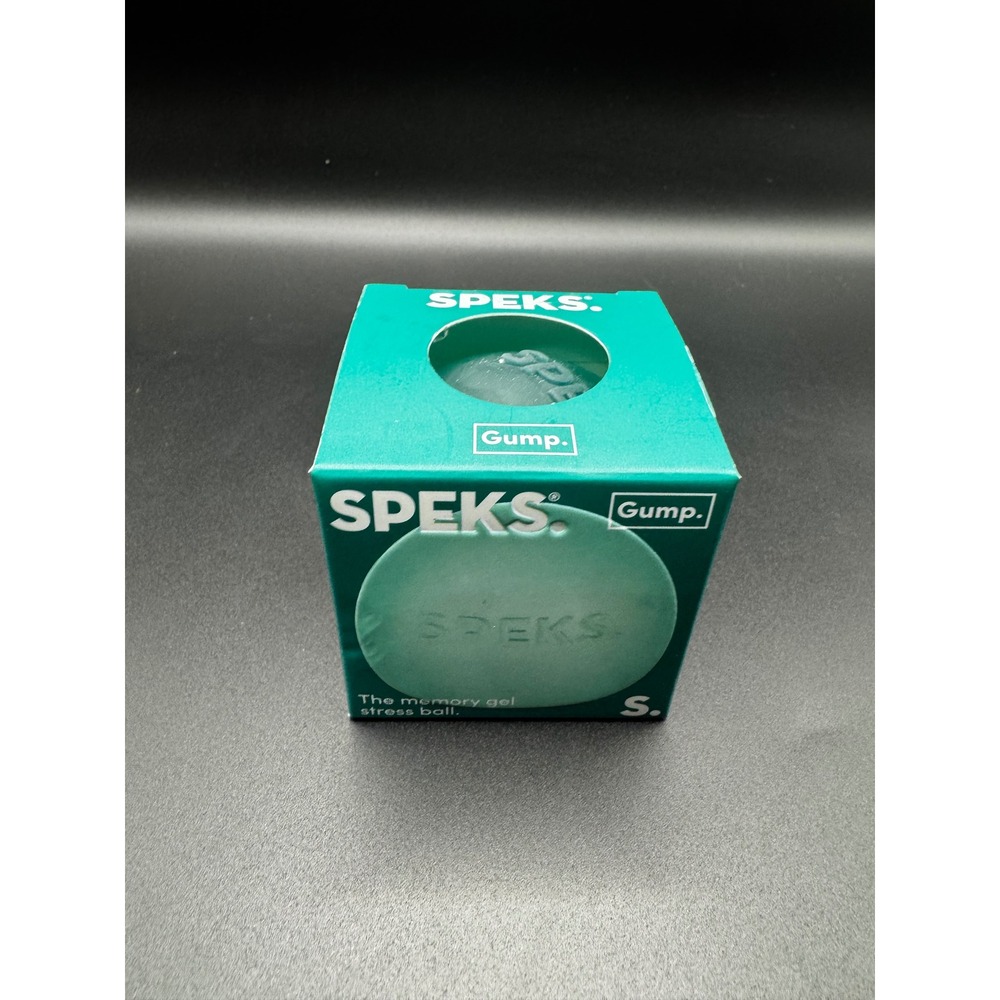 Speks Gump Memory Gel Stress Ball Sea Glass Teal Fidget Toy New
